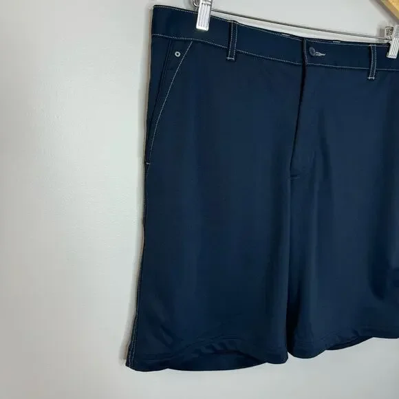 Bobby Jones  R18 Tech Performance Golf Shorts Stretch Navy Blue Men's 35 - Picture 2 of 6